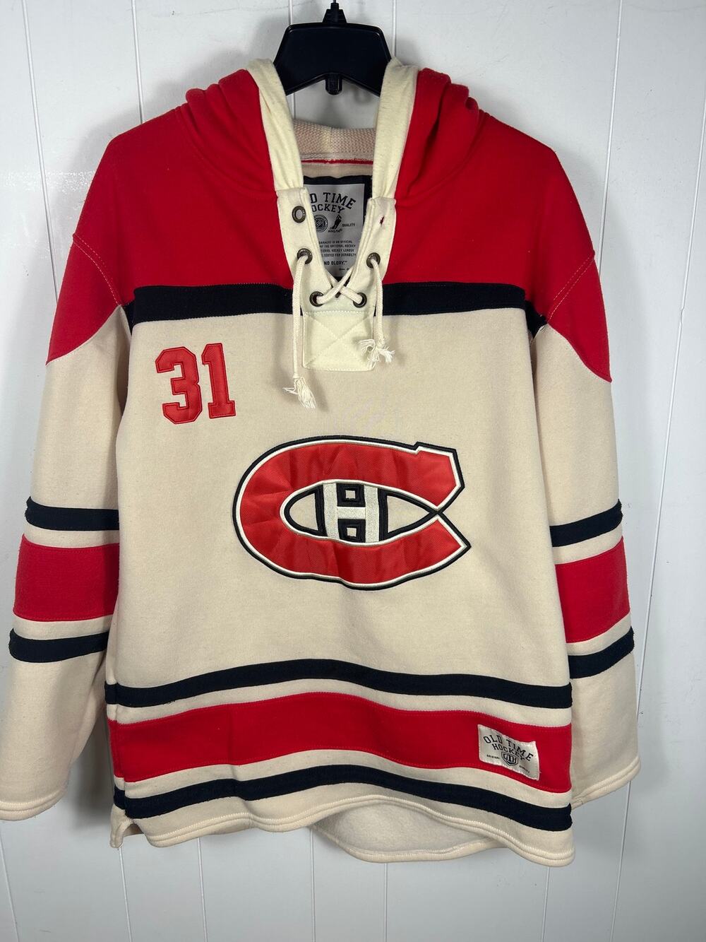 Old Time Hockey Vintage Carey Price #31 Montreal Canadiens Lacer Hoodie. Size M